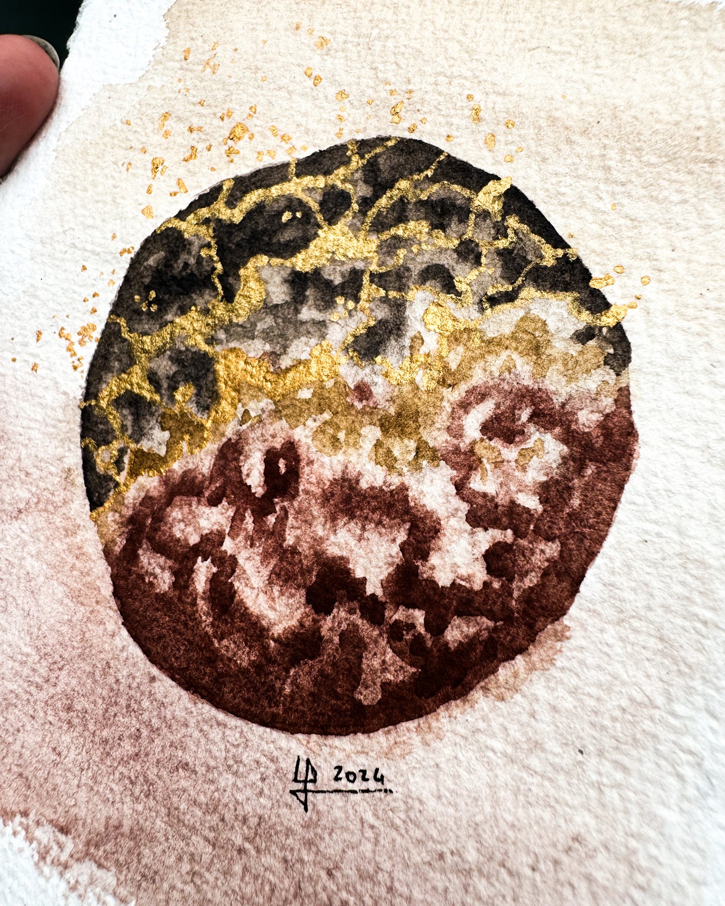 Lune aux traînées d'or | Original
