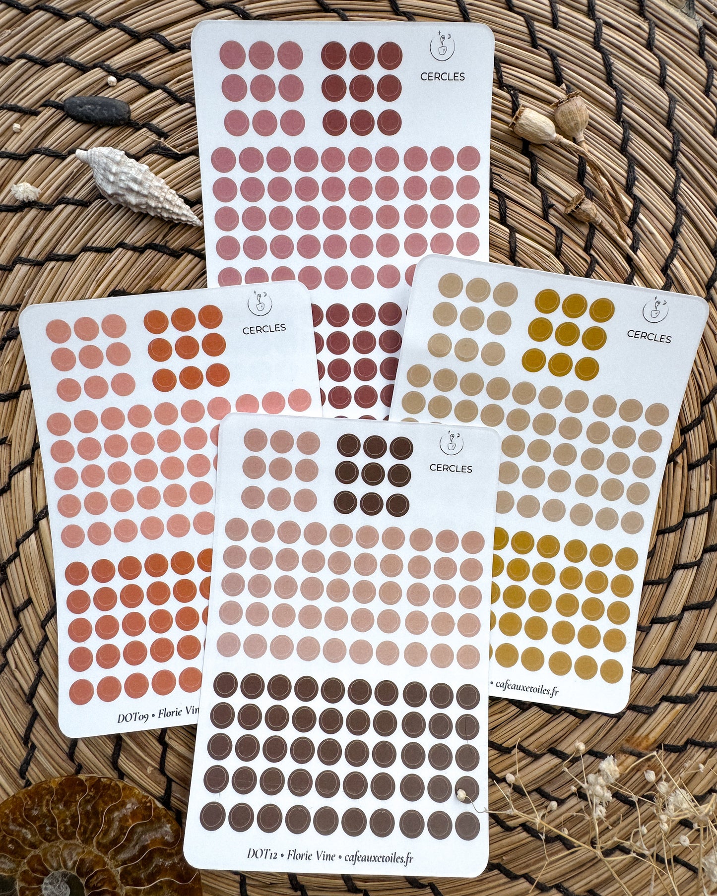 Couleurs automnales - Cercles 5mm