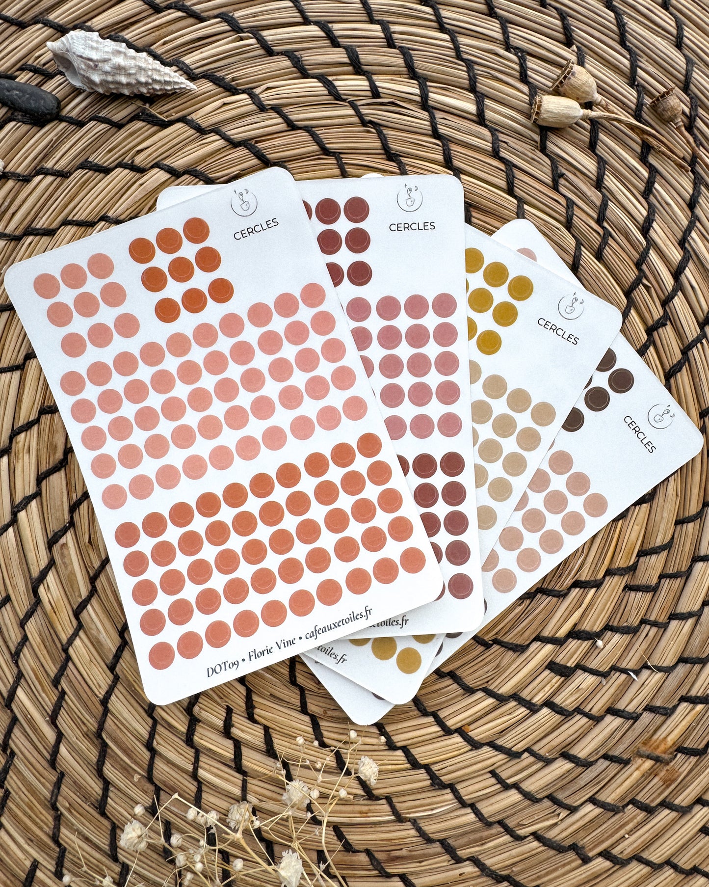 Couleurs automnales - Cercles 5mm