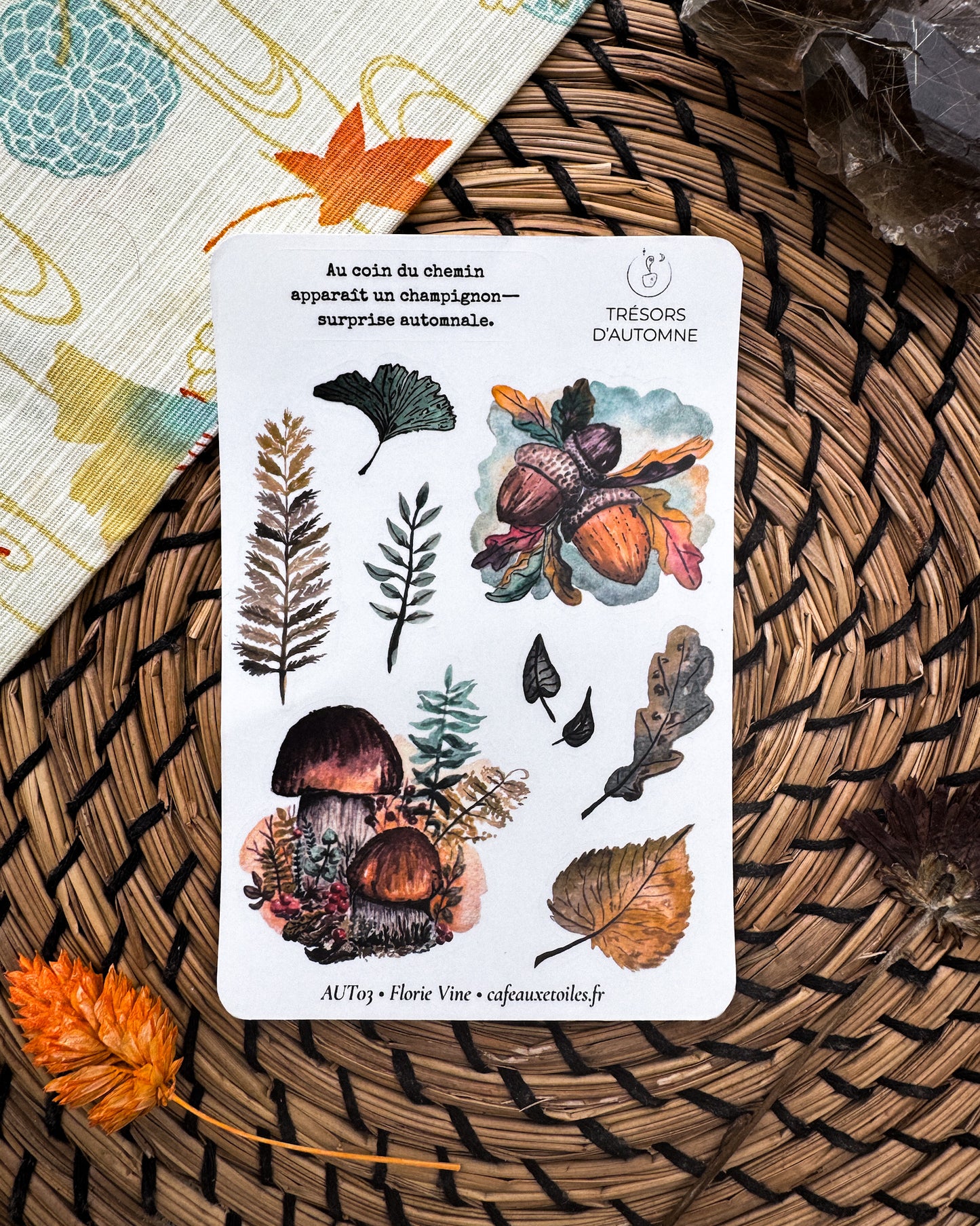 Tésors d'automne 1 - Planches adhésives