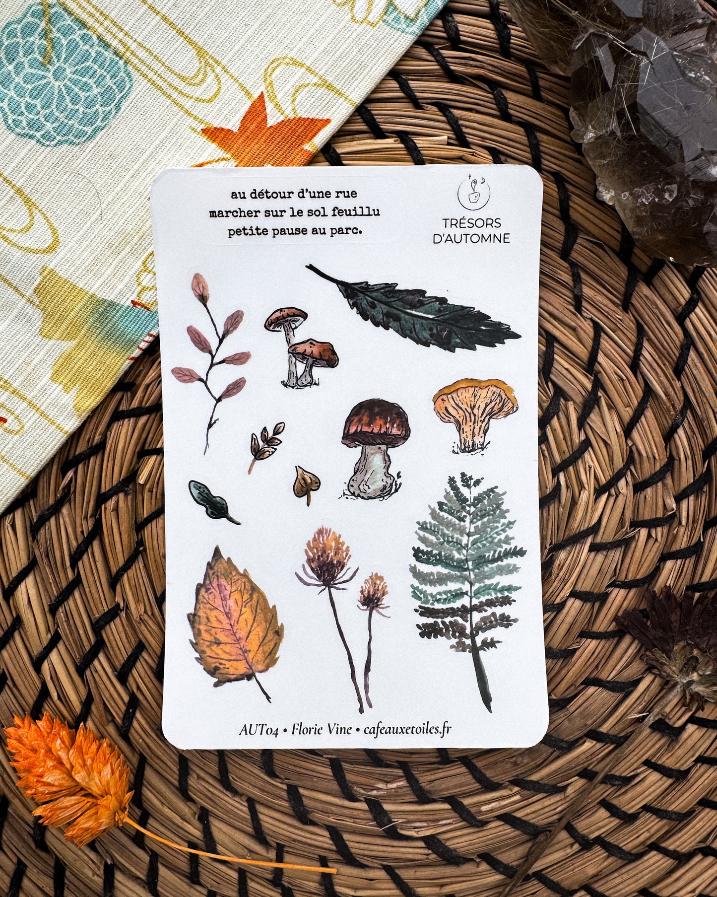 Tésors d'automne 1 - Planches adhésives