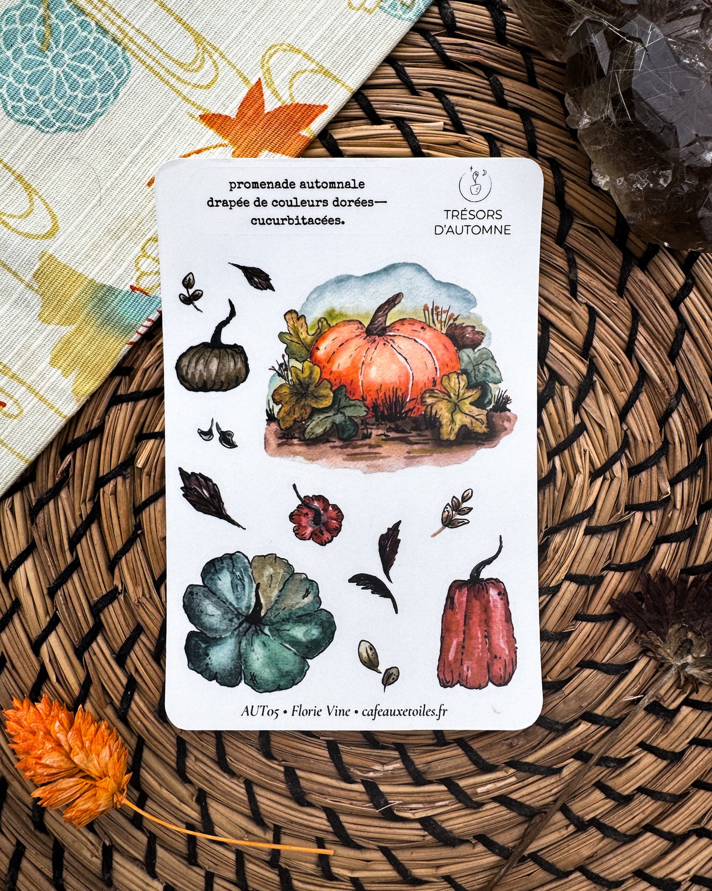 Tésors d'automne 1 - Planches adhésives