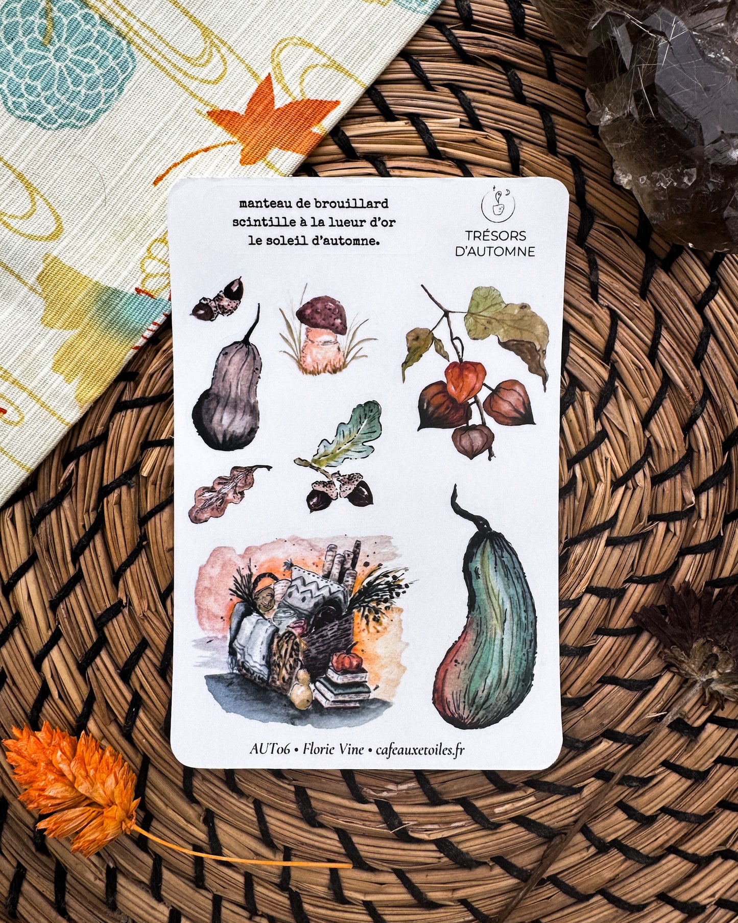 Tésors d'automne 1 - Planches adhésives