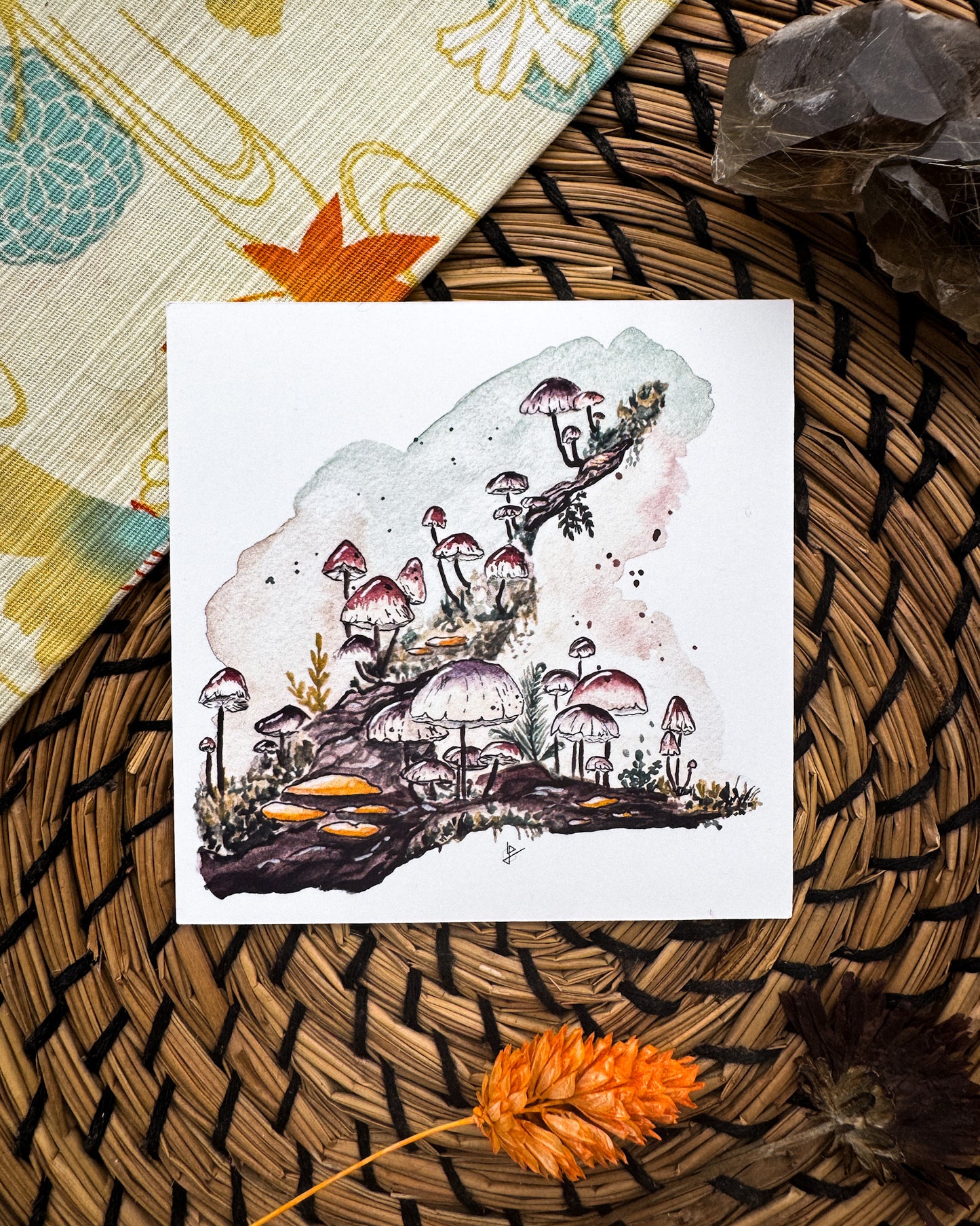 Trésors d'automne - mini-cartes carrées