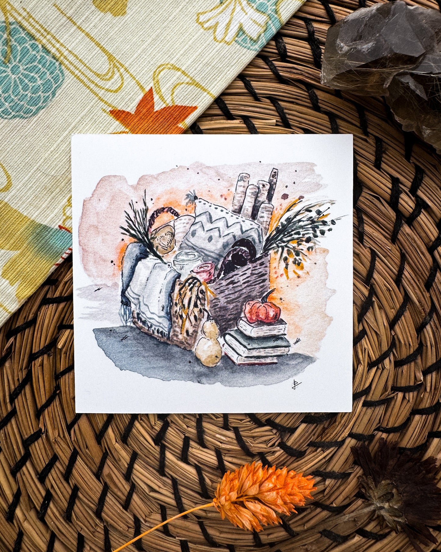Trésors d'automne - mini-cartes carrées