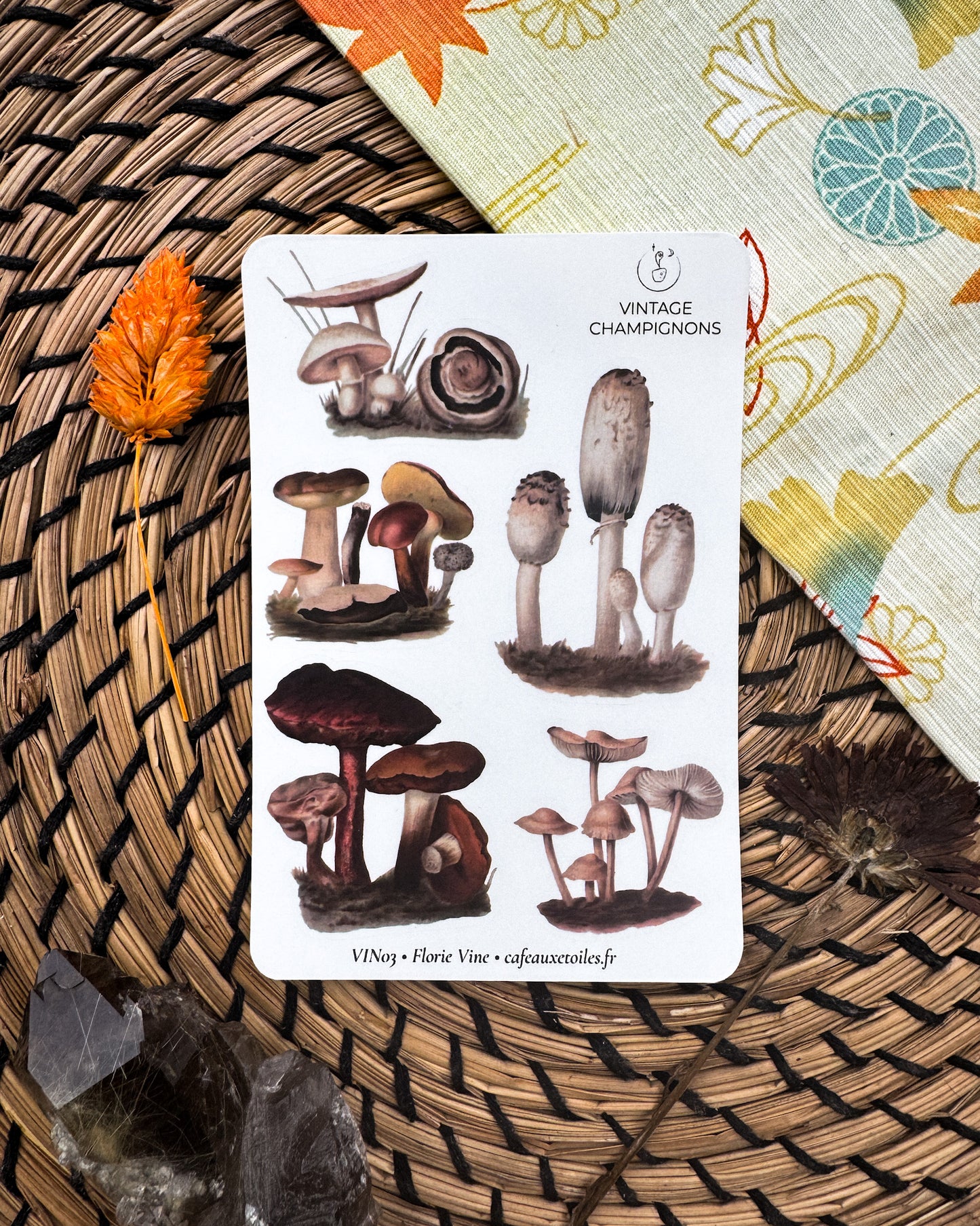 Automne vintage - planches adhésives
