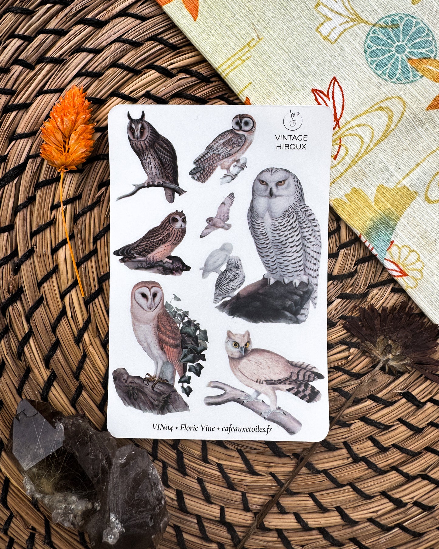 Automne vintage - planches adhésives