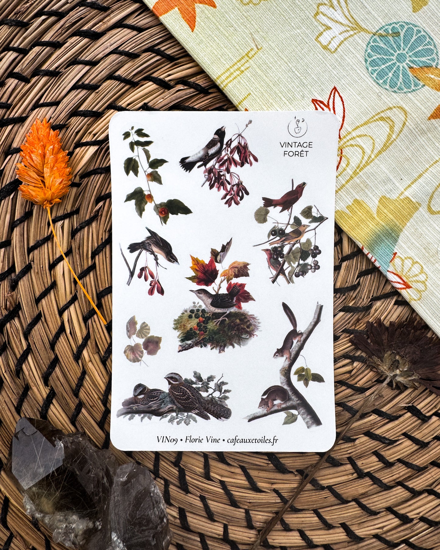 Automne vintage - planches adhésives