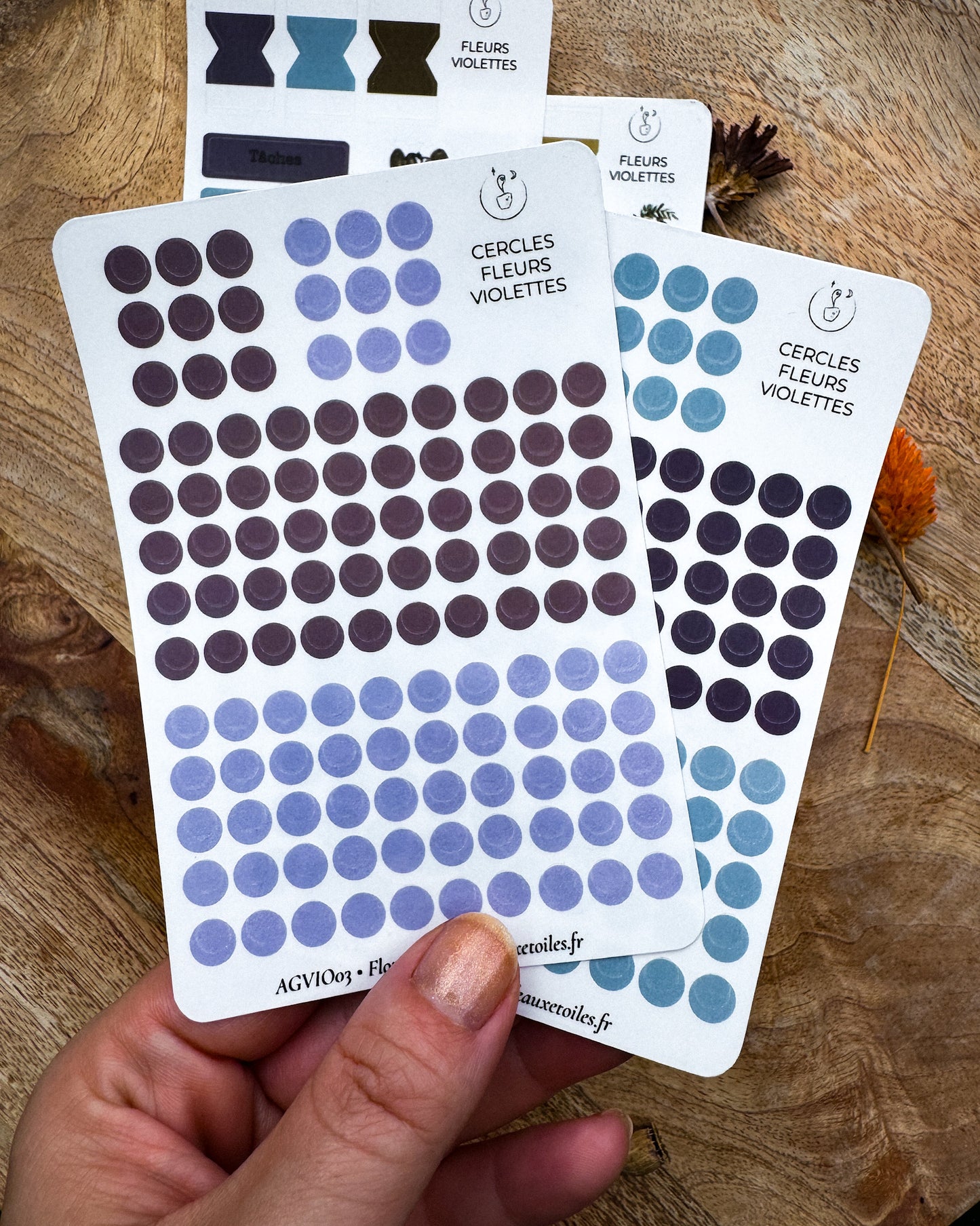 Couleur violette - assortiment agenda