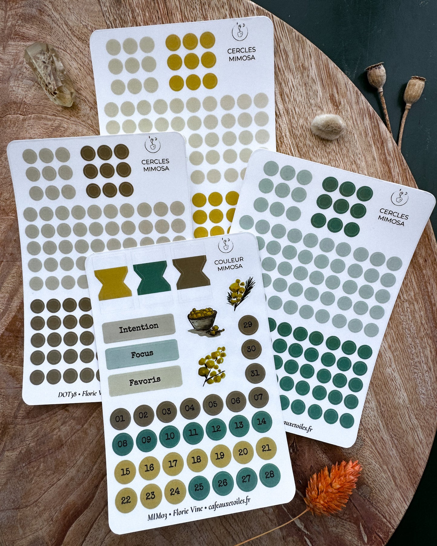 Couleur mimosa - assortiment agenda