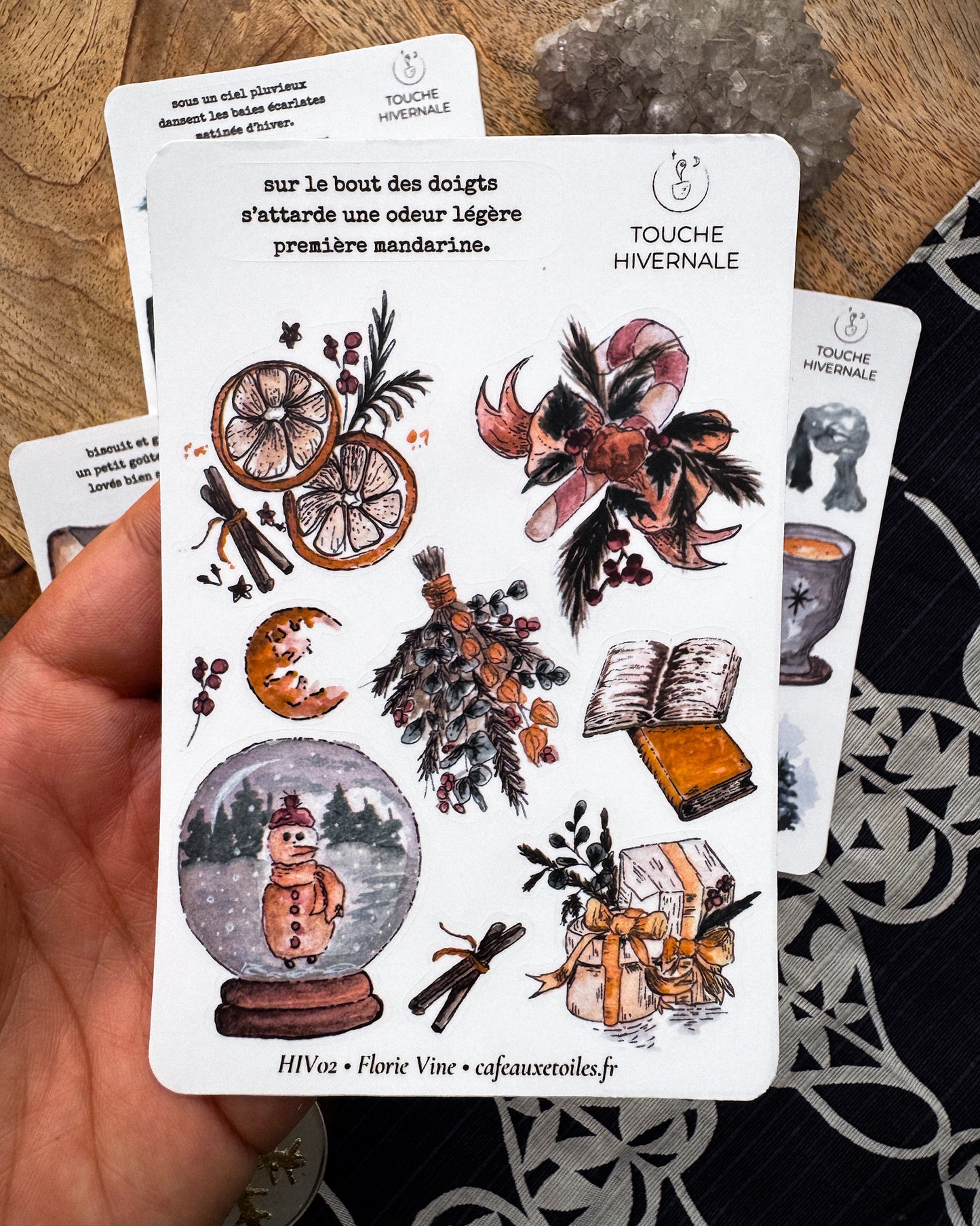 Touche hivernale - planches adhésives