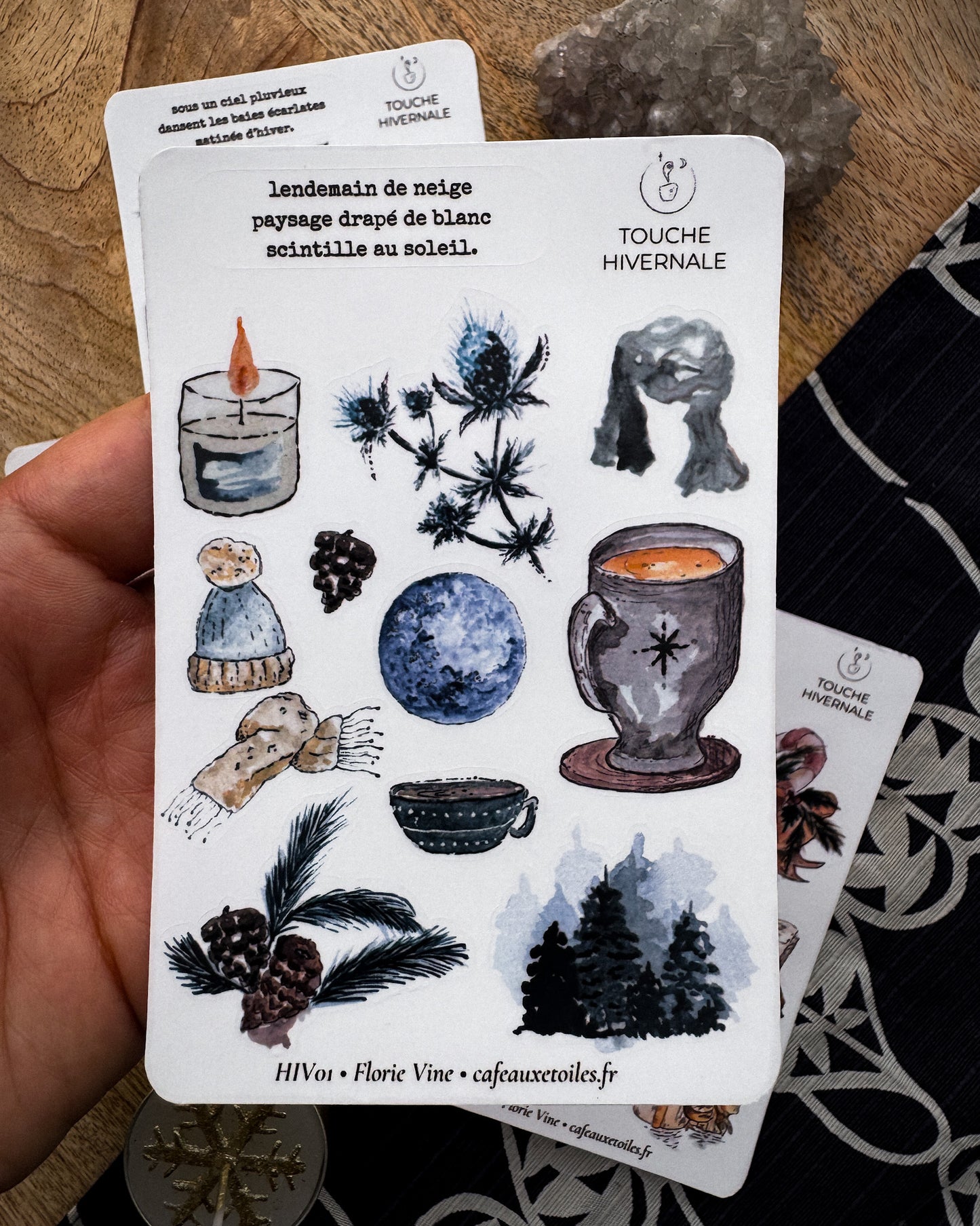 Touche hivernale - planches adhésives