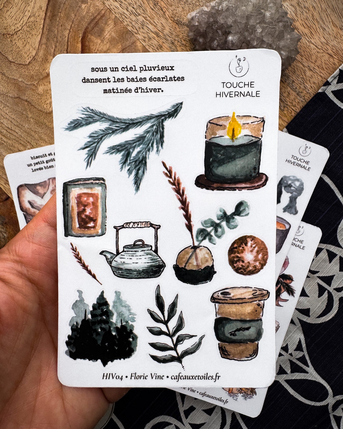Touche hivernale - planches adhésives