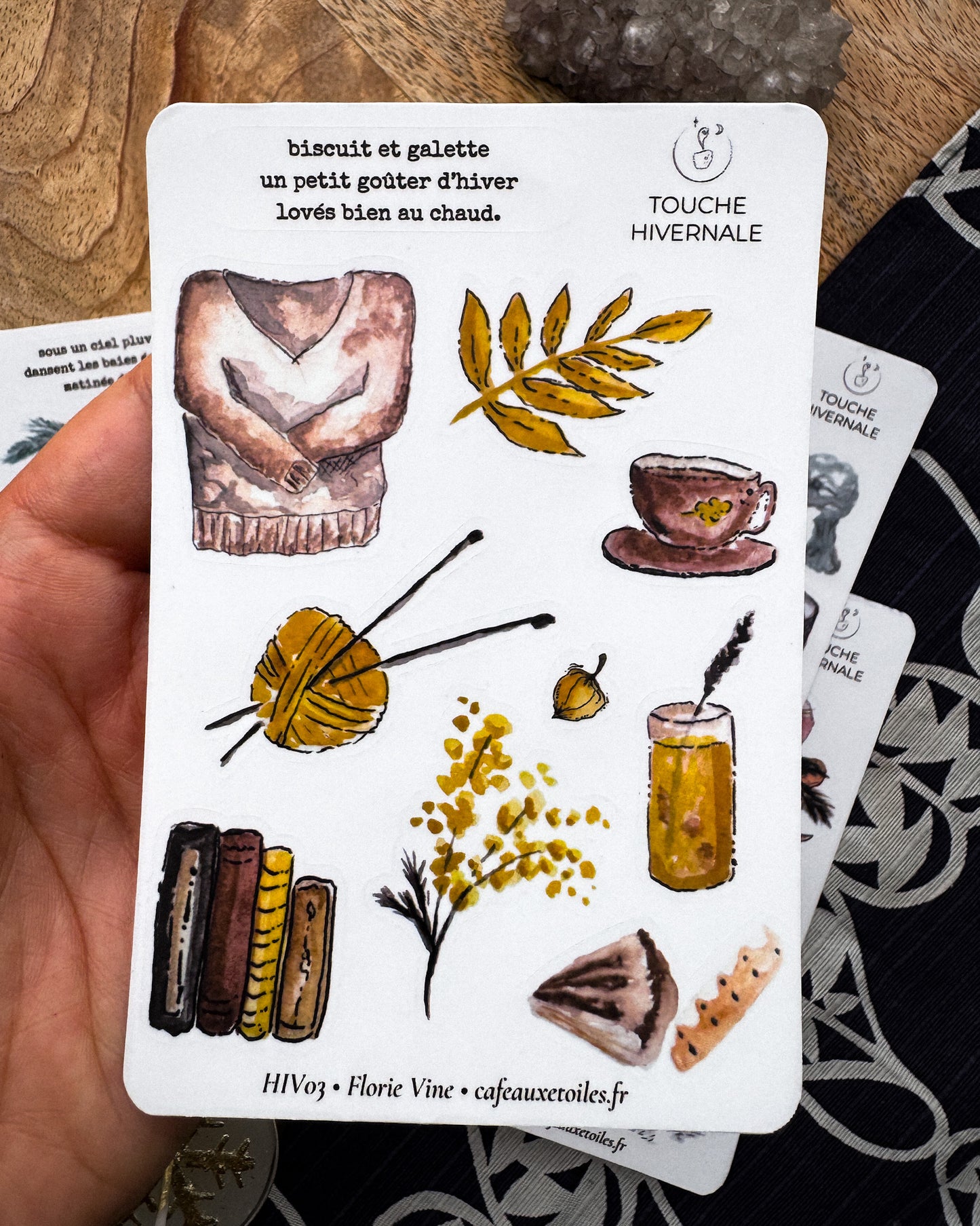 Touche hivernale - planches adhésives