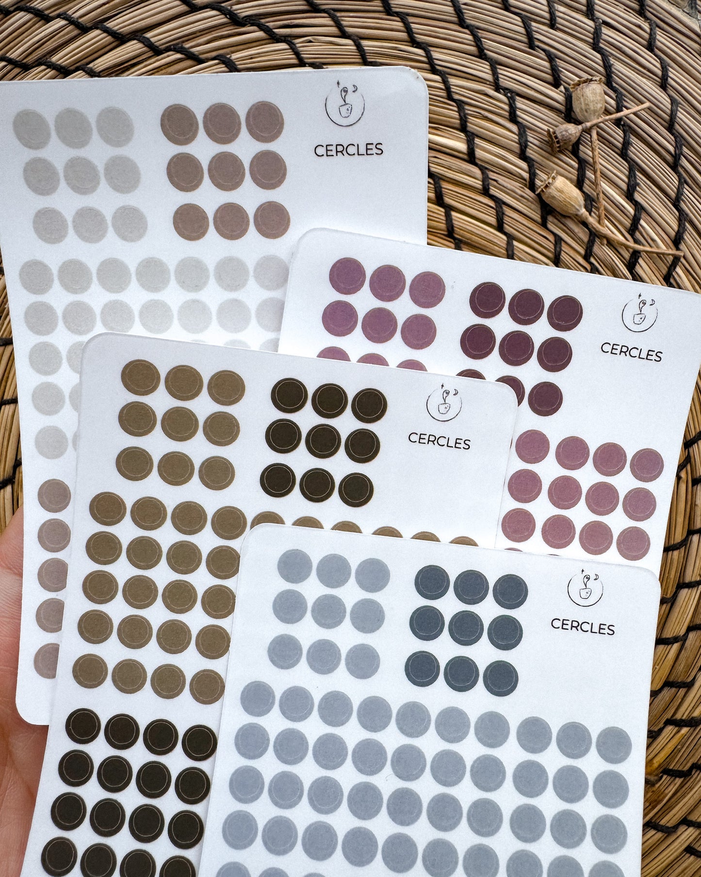 Tons doux - Cercles 5mm
