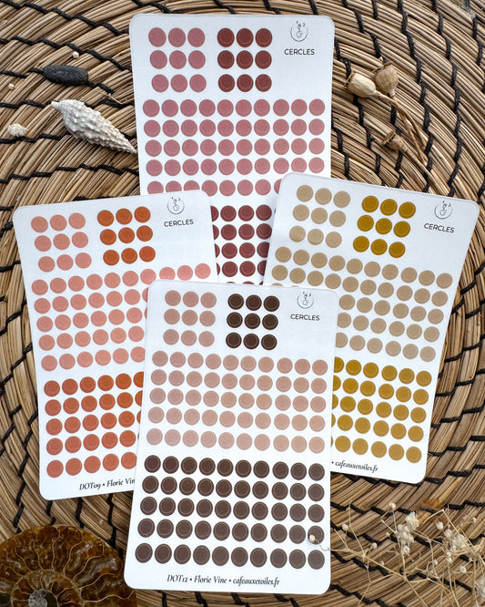 Couleurs automnales - Cercles 5mm