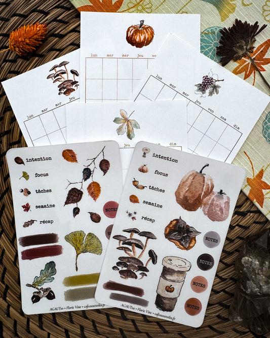 Trésors d'automne - assortiment calendrier