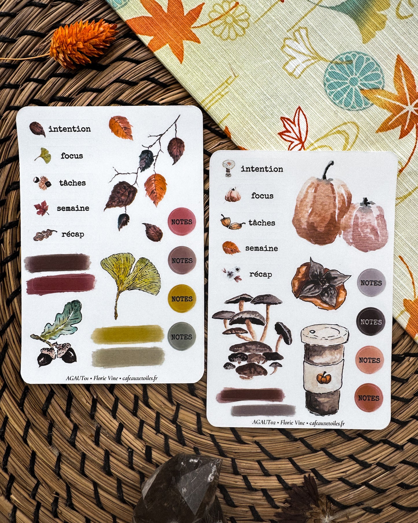 Trésors d'automne - assortiment calendrier
