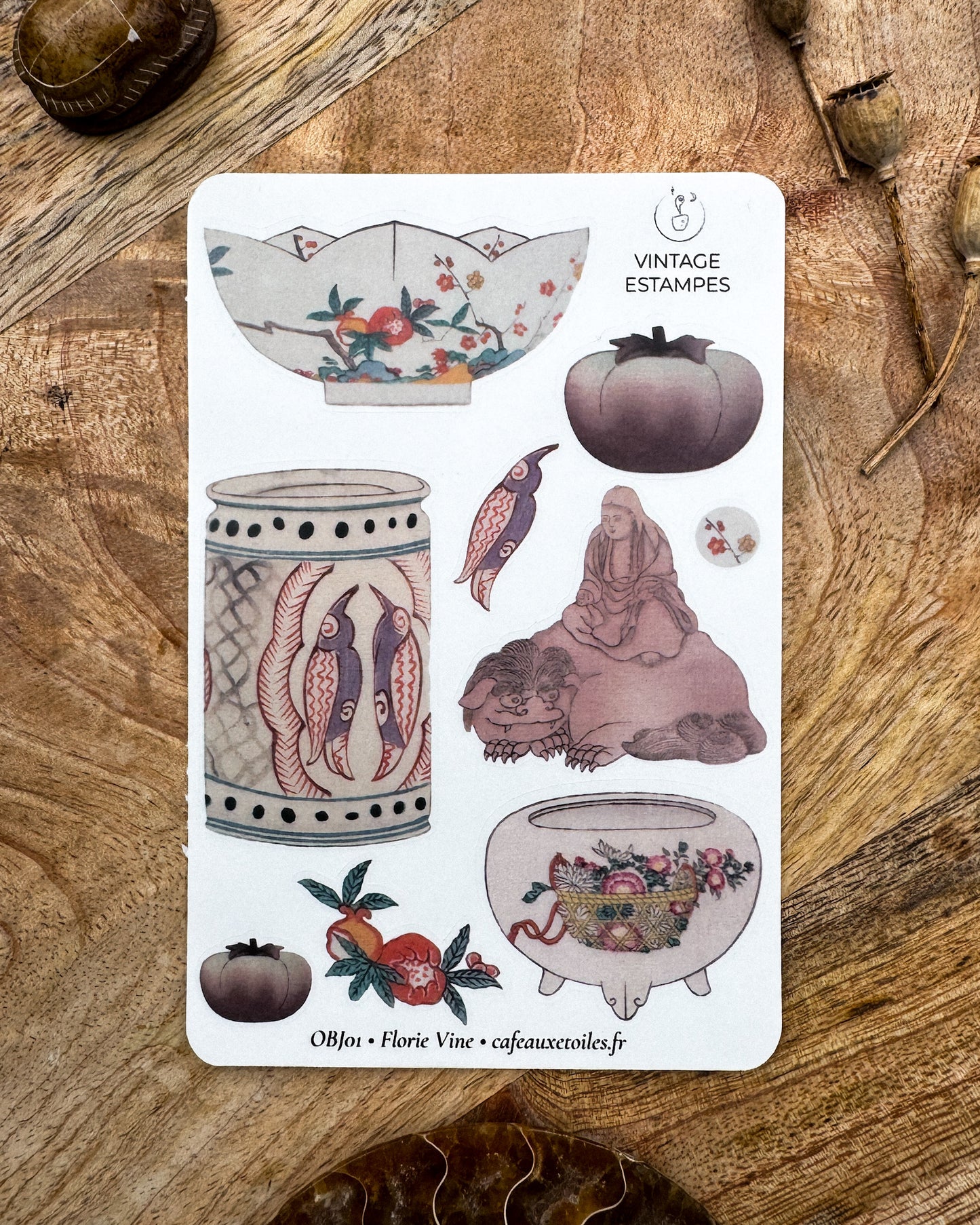 Objets estampes - planches adhésives