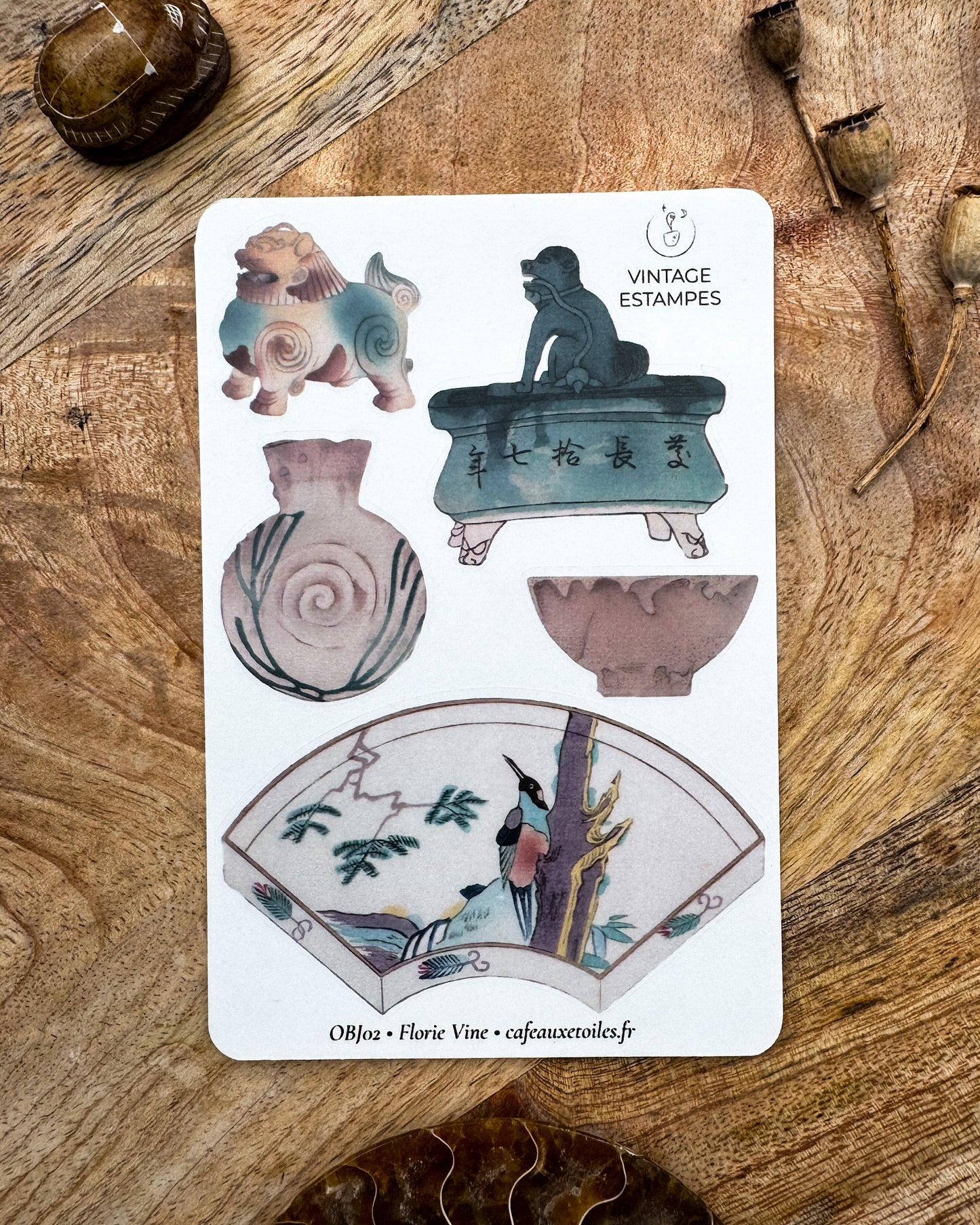 Objets estampes - planches adhésives