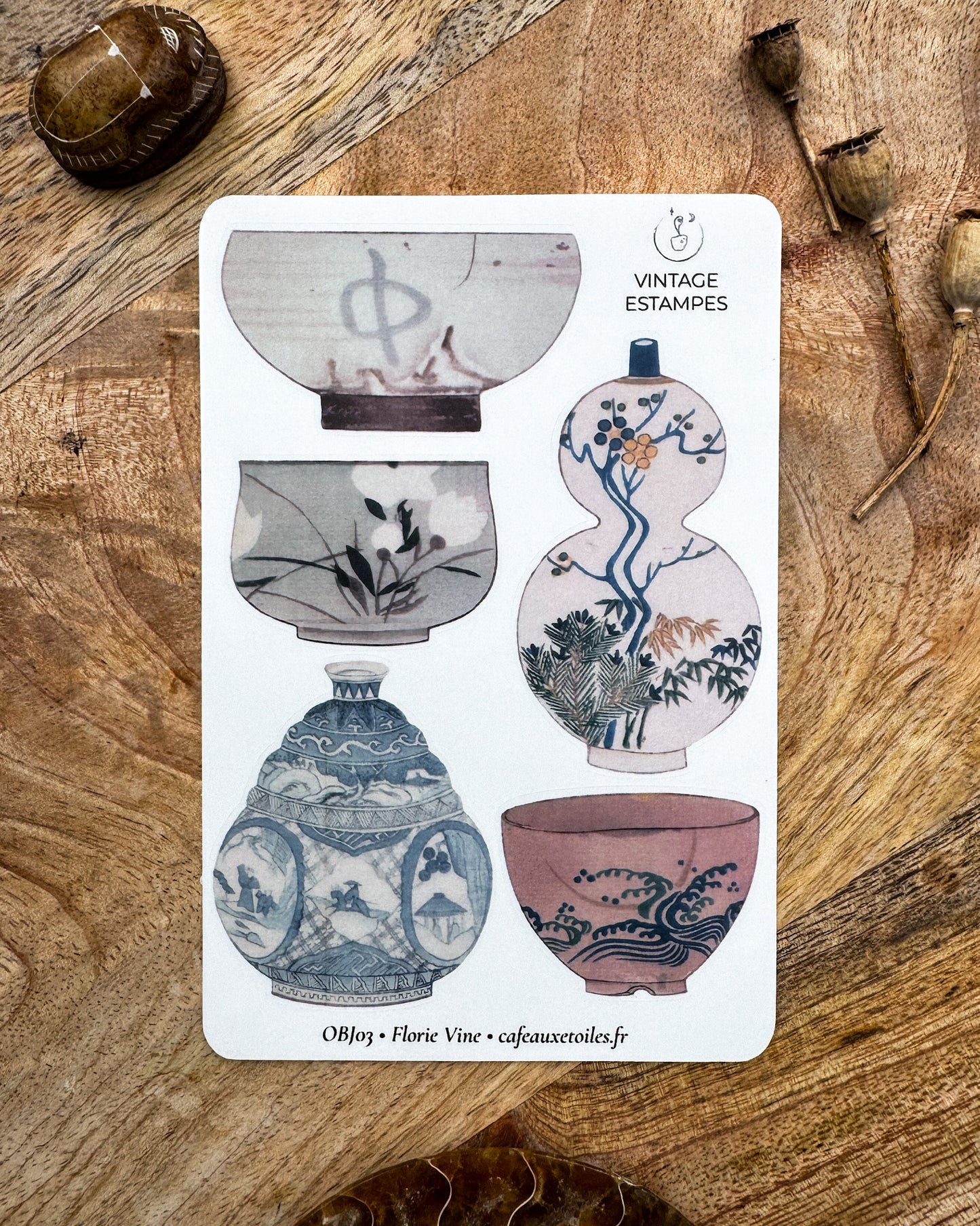Objets estampes - planches adhésives