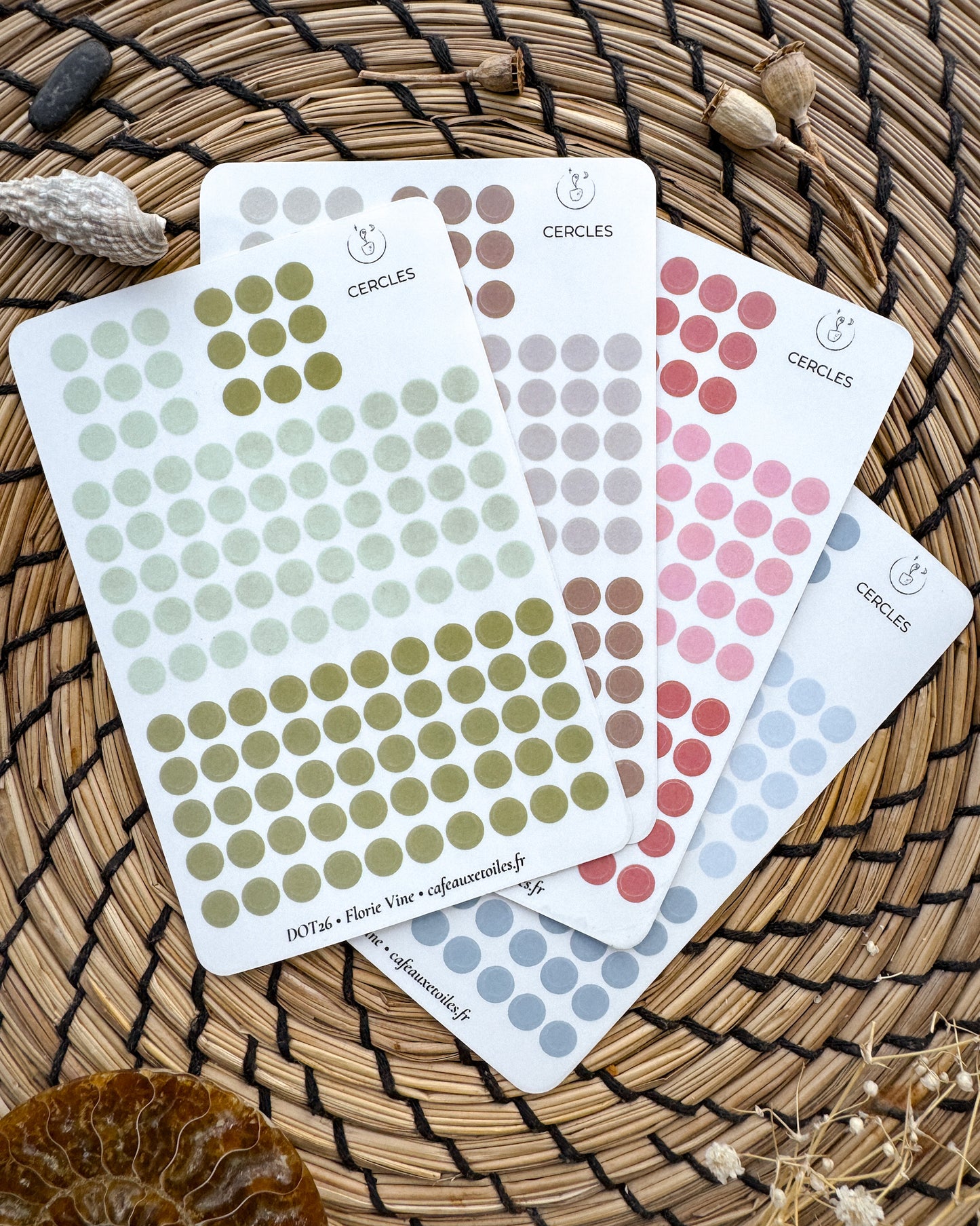 Couleurs estivales - cercles 5mm