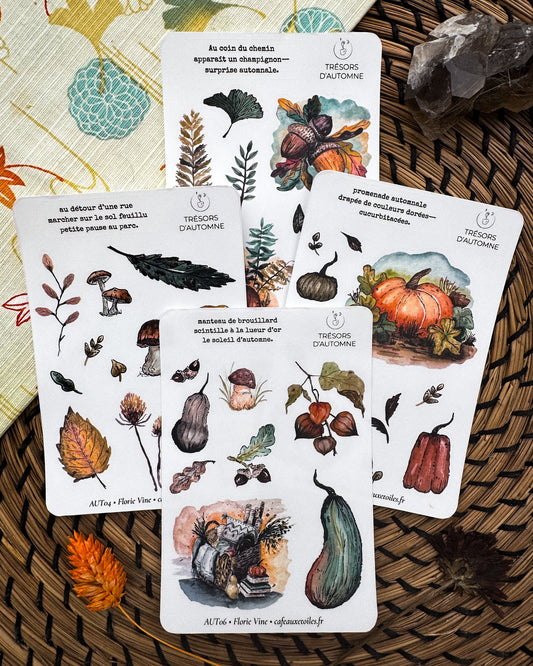 Tésors d'automne 1 - Planches adhésives