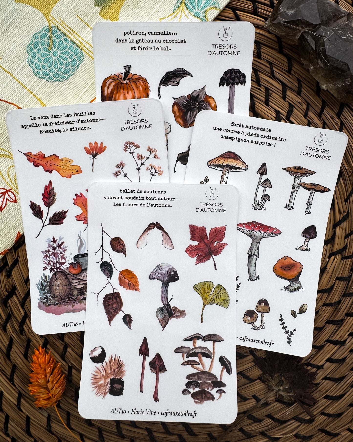 Tésors d'automne 2 - Planches adhésives