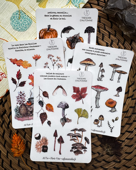 Tésors d'automne 2 - Planches adhésives