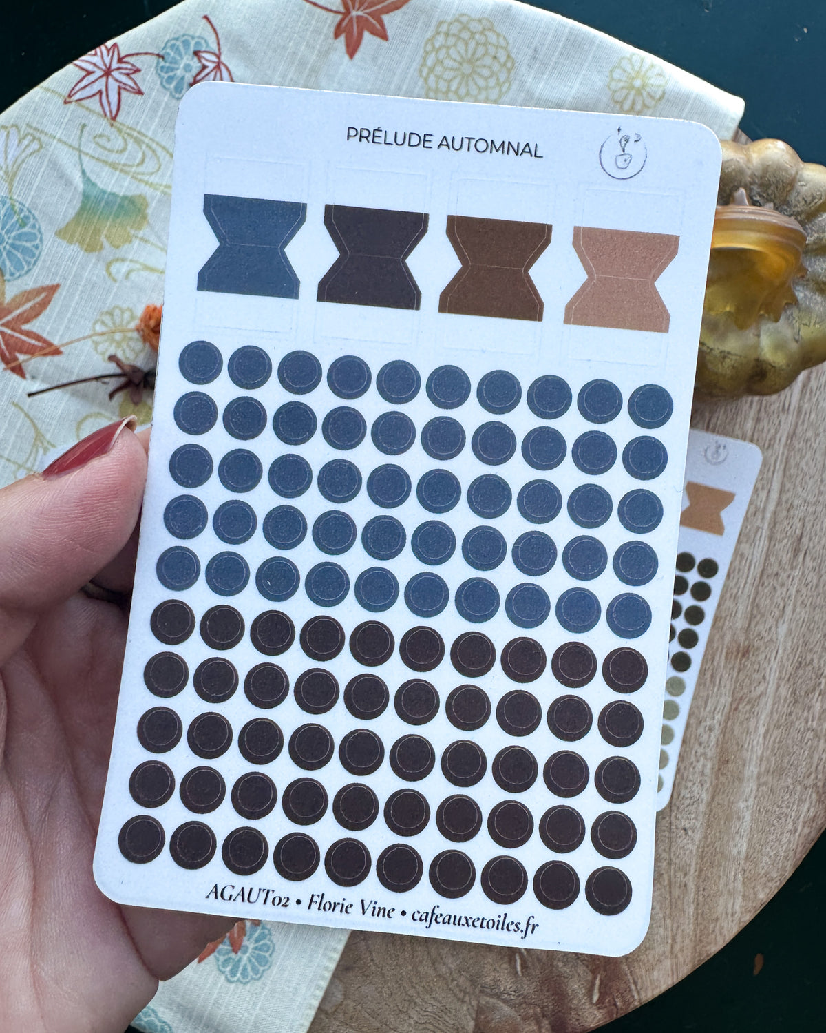 Prélude automnal - assortiment agenda