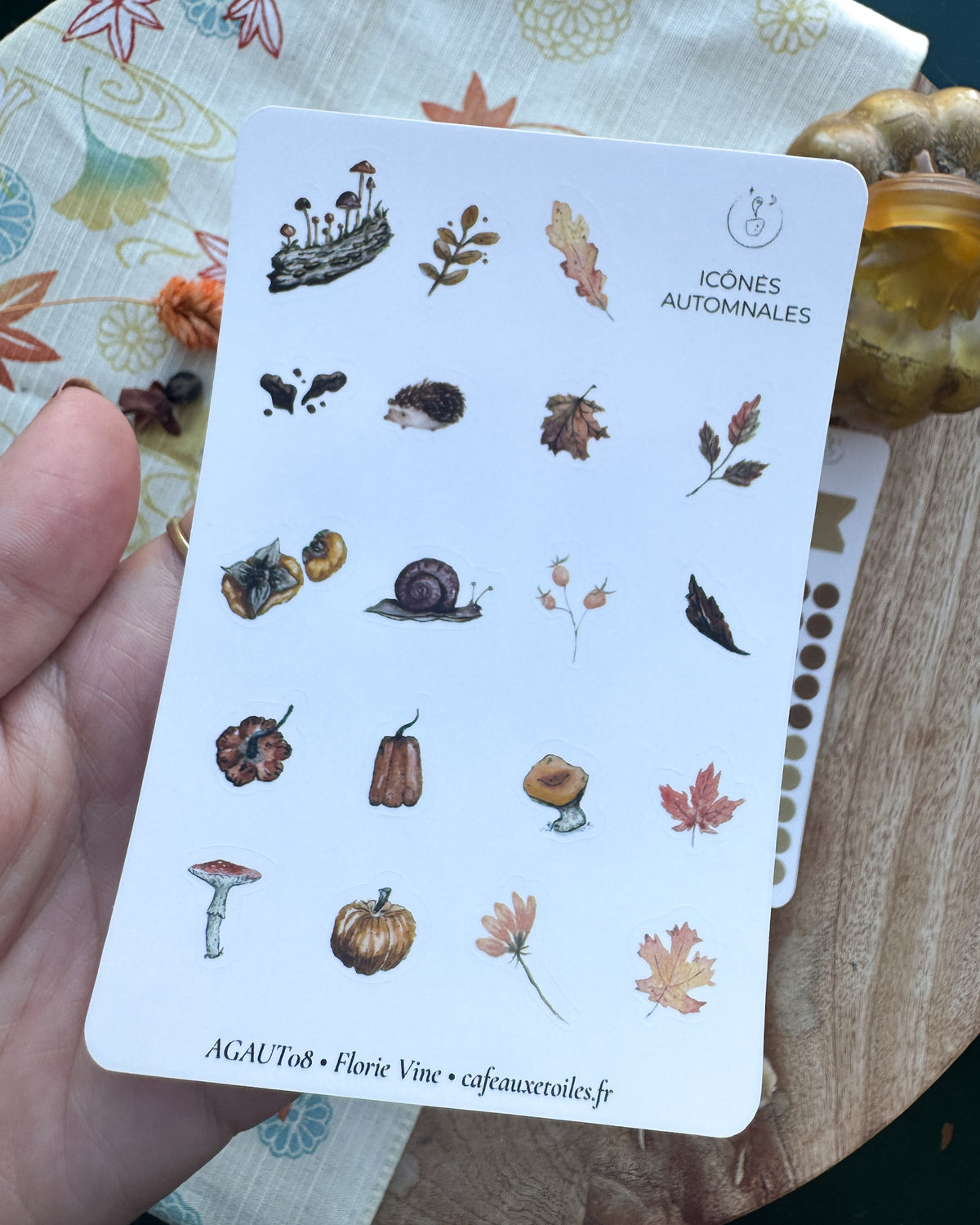 Forêt automnale - assortiment agenda