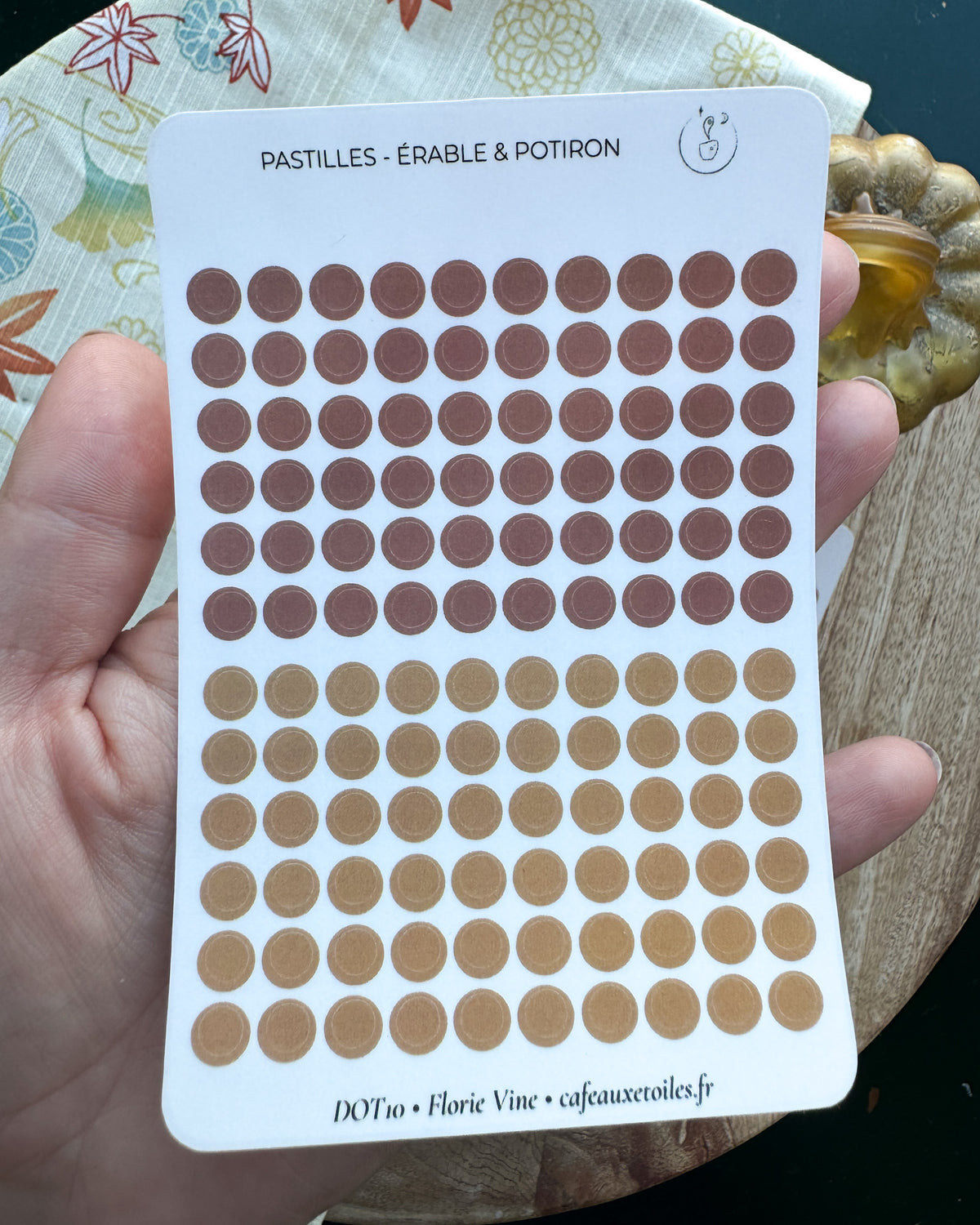 Couleurs automnales - pastilles 5mm