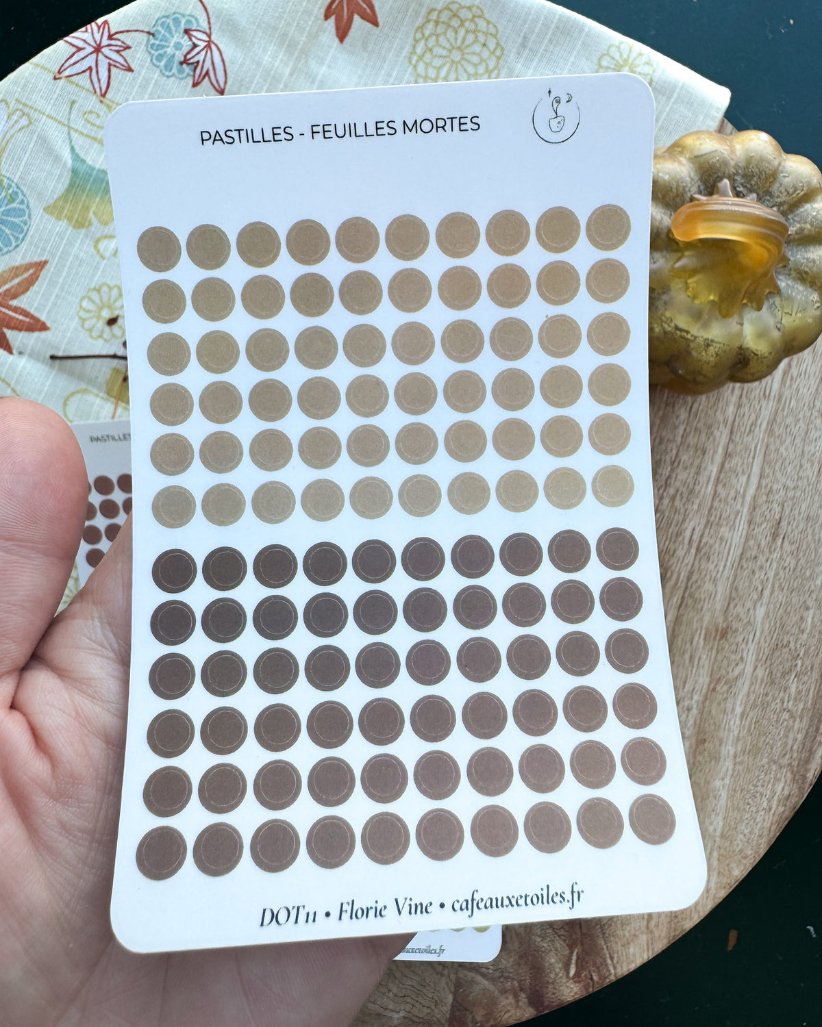 Couleurs automnales - pastilles 5mm